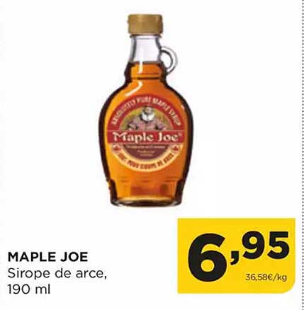 MAPLE JOE Sirope de arce, 190 ml