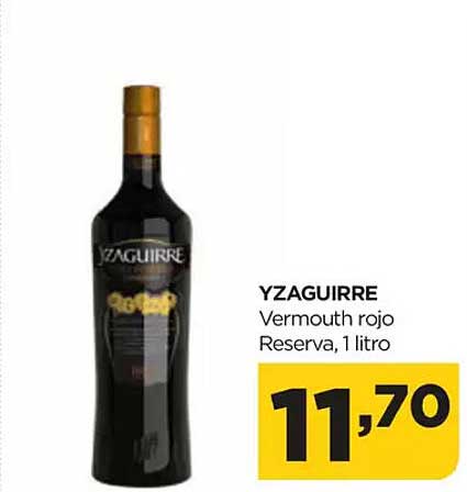 Yzaguirre Vermouth rojo Reserva, 1 litro