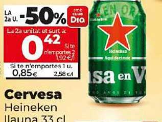 Cervesa Heineken lluna 33 cl