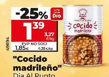 "Cocido madrileño" Dia Al Punto