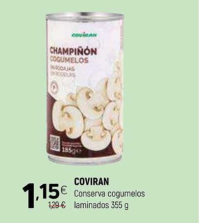 Conserva cogumelos laminados 355 g