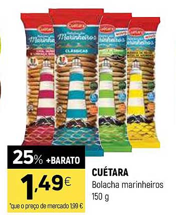 CUÉTARA Bolacha marinheiros 150 g