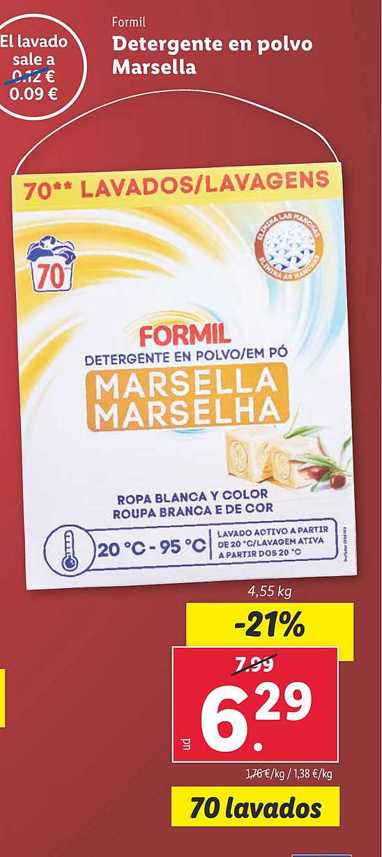 Detergente en polvo Marsella