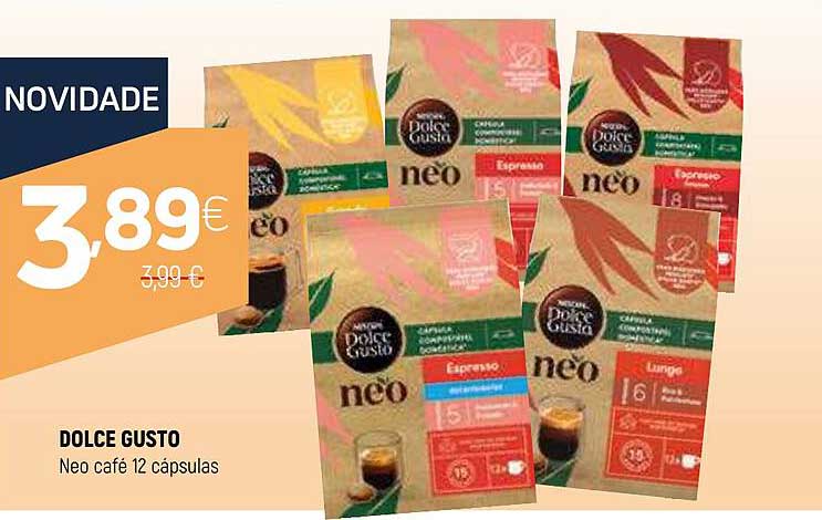 DOLCE GUSTO  
Neo café 12 cápsulas