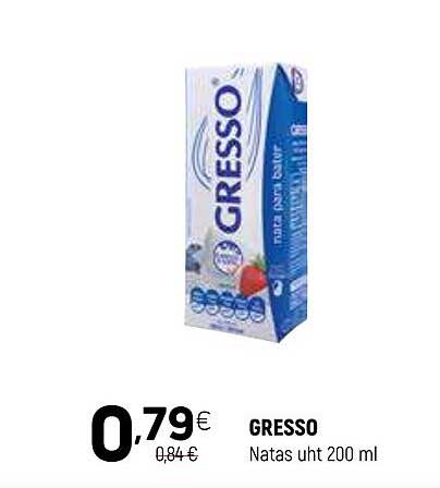 GRESSO Natas uht 200 ml