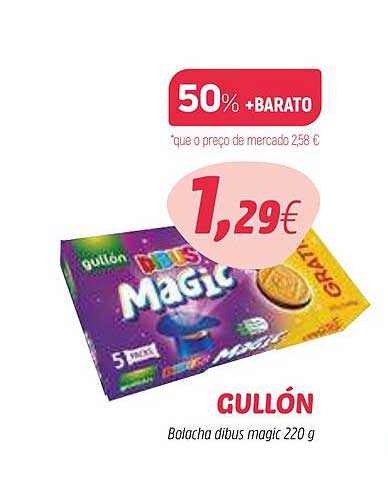 GULLÓN Bolacha dibus magic 220 g