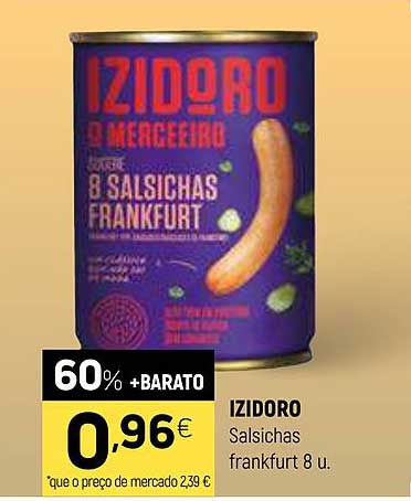 IZIDORO  
Salsichas frankfurt 8 u.