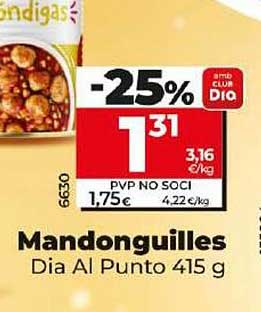 Mandonguilles Dia Al Punto 415 g