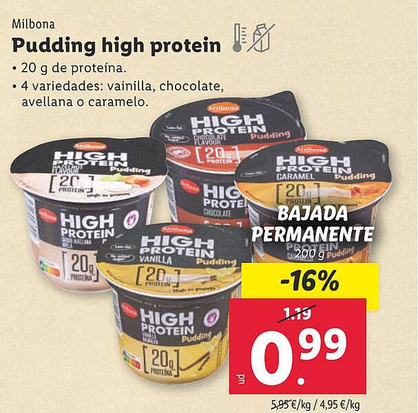 Pudding high protein