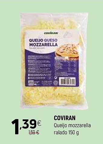 Queijo mozzarella rallado 150 g