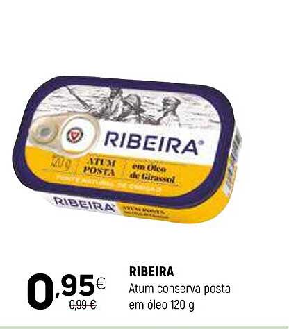 RIBEIRA Atum conserva posta em óleo 120 g