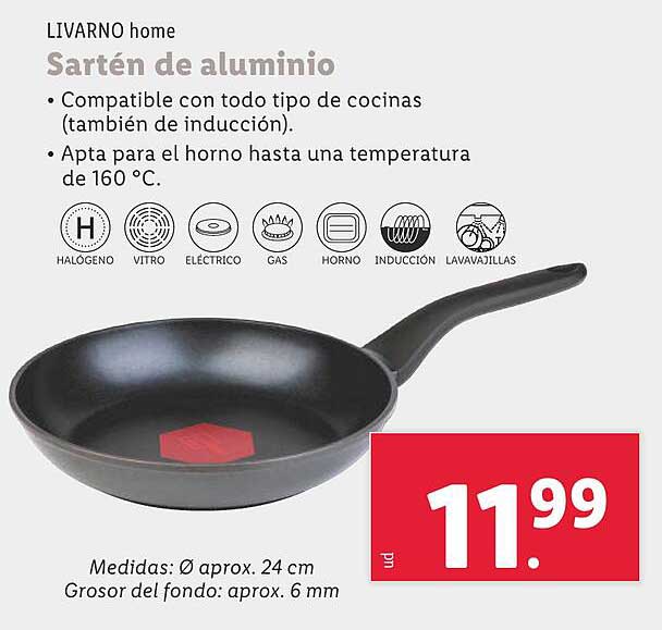 Sartén de aluminio