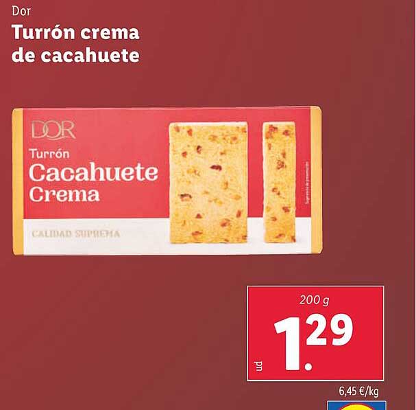 Turrón Cacahuete Crema