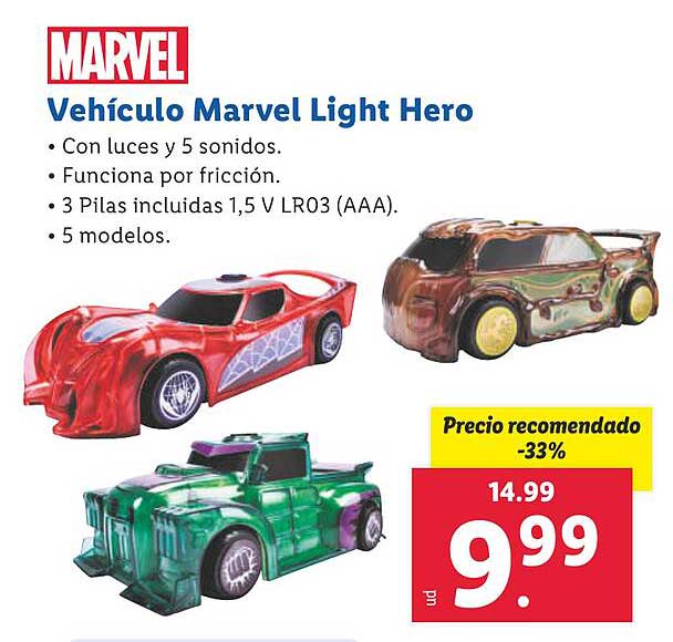 Vehículo Marvel Light Hero