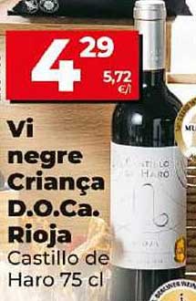 Vi negre Criança D.O.Ca. Rioja