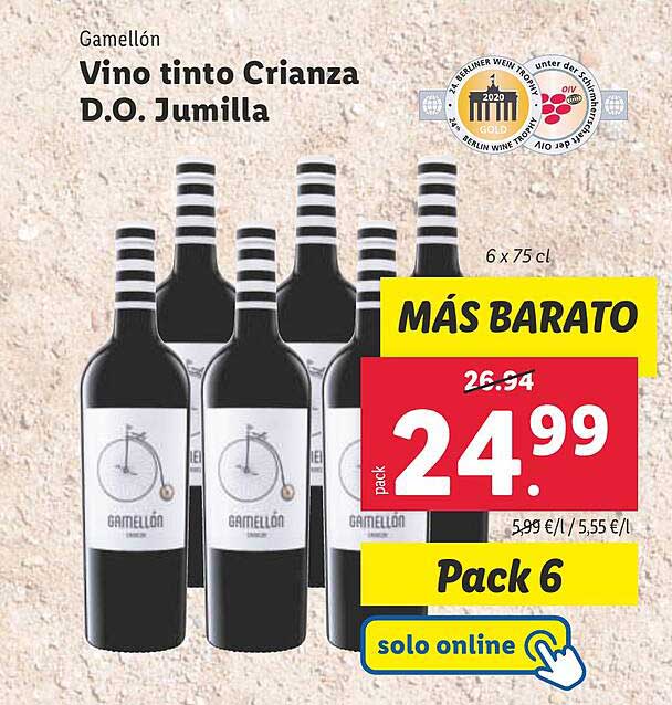 Vino tinto Crianza D.O. Jumilla