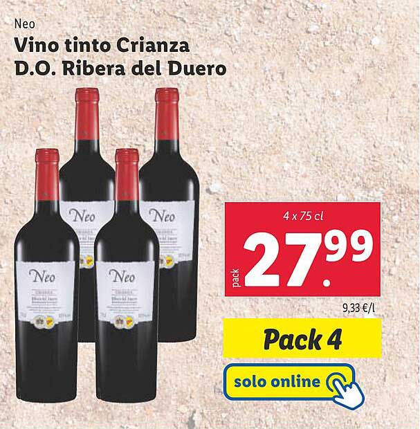 Vino tinto Crianza D.O. Ribera del Duero