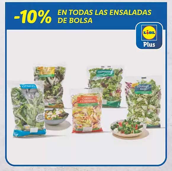 -10% EN TODAS LAS ENSALADAS DE BOLSA