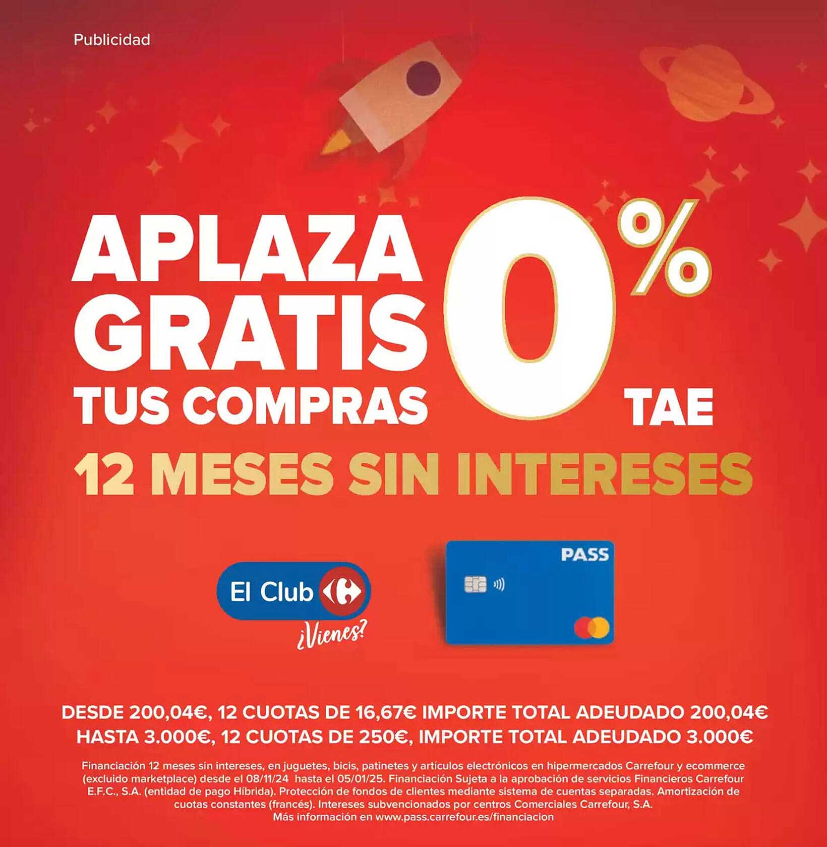 APLaza GRATIS 0% TAE 12 MESES SIN INTERESES