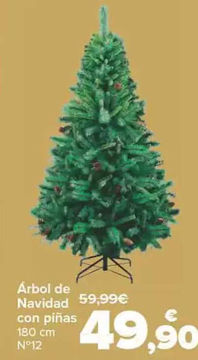 Árbol de Navidad con piñas