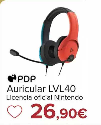 Auricular LVL40 Licencia oficial Nintendo