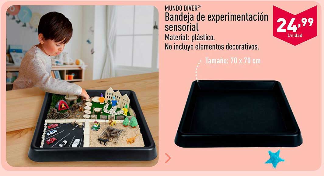 Bandeja de experimentación sensorial