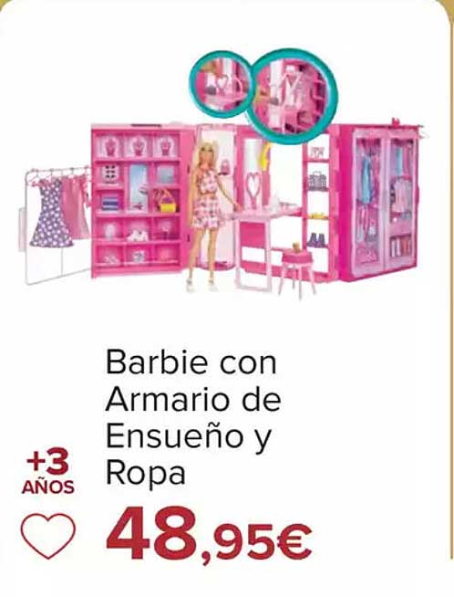 Barbie con Armario de Ensueño y Ropa