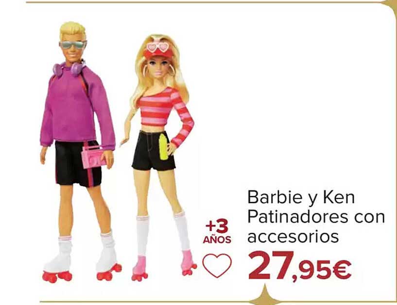 Barbie y Ken Patinadores con accesorios