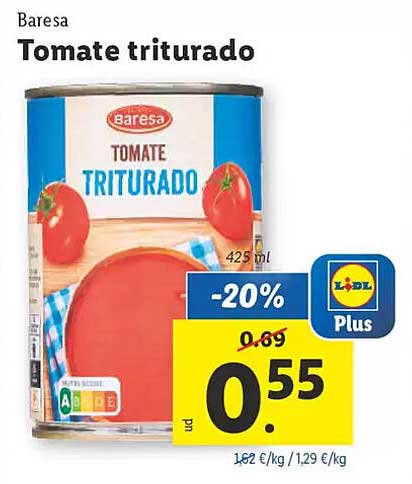 Baresa Tomate triturado