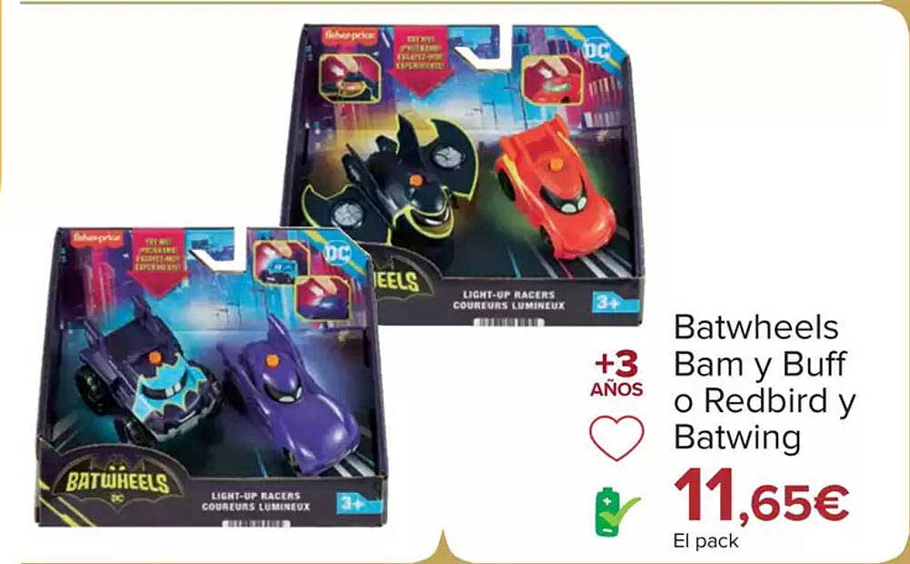 Batwheels Bam y Buff o Redbird y Batwing