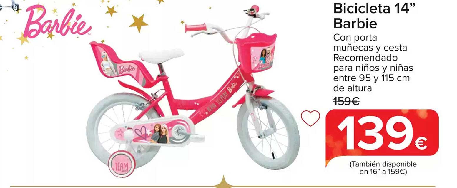 Bicicleta 14” Barbie