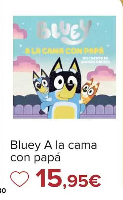 Bluey A la cama con papá