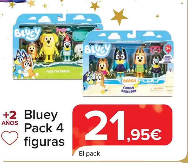 Bluey Pack 4 figuras