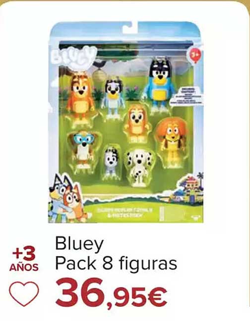 Bluey  
Pack 8 figuras