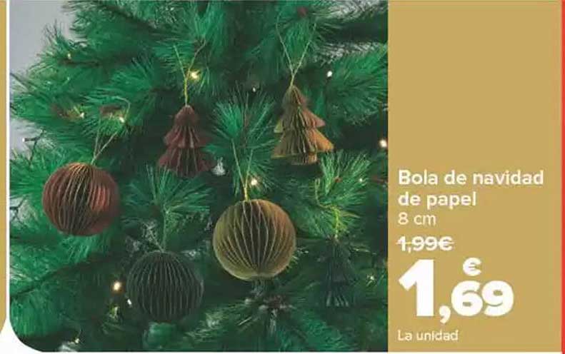 Bola de navidad de papel