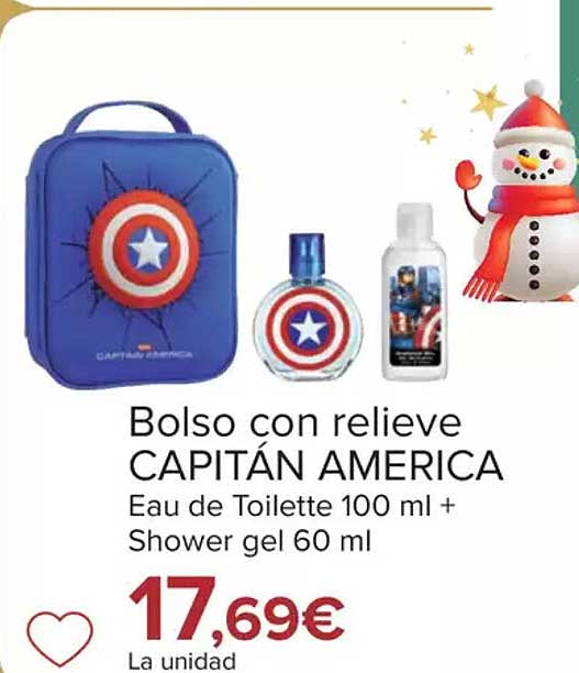 Bolso con relieve CAPITÁN AMERICA