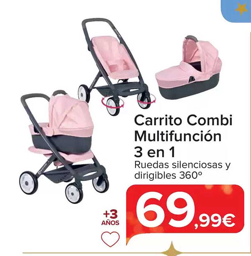 Carrito Combi Multifunción 3 en 1