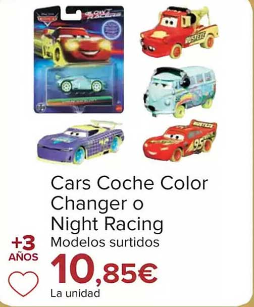 Cars Coche Color Changer o Night Racing