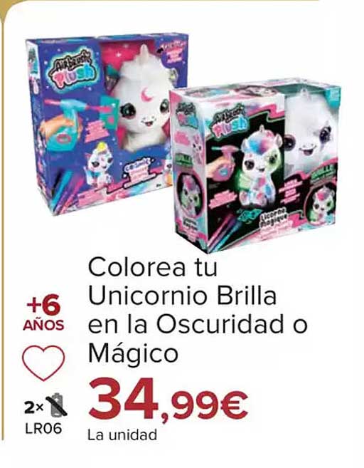 Colorea tu Unicornio Brilla en la Oscuridad o Mágico