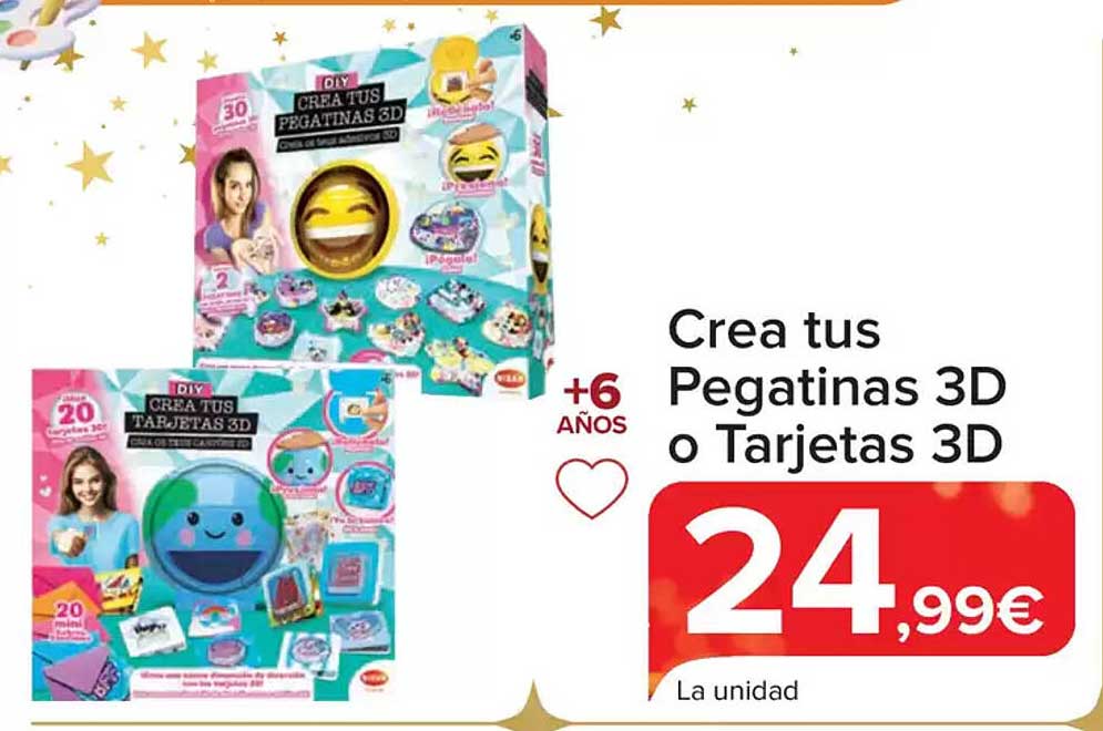 Crea tus Pegatinas 3D o Tarjetas 3D