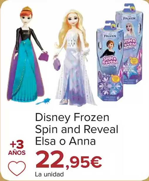 Disney Frozen Spin and Reveal Elsa o Anna