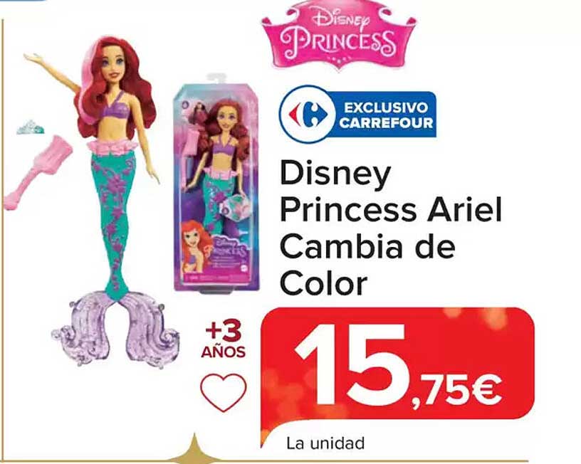 Disney Princess Ariel Cambia de Color