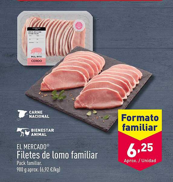 EL MERCADO® Filetes de lomo familiar