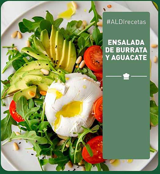 ENSALADA DE BURRATA Y AGUACATE