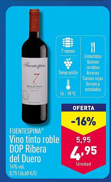 FUENTESPIÑA® Vino tinto roble DOP Ribera del Duero