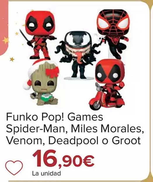 Funko Pop! Games Spider-Man, Miles Morales, Venom, Deadpool o Groot