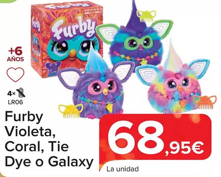 Furby Violeta, Coral, Tie Dye o Galaxy