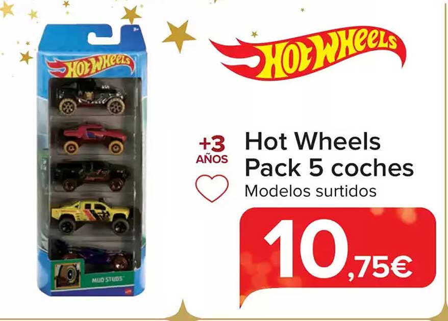 Hot Wheels Pack 5 coches