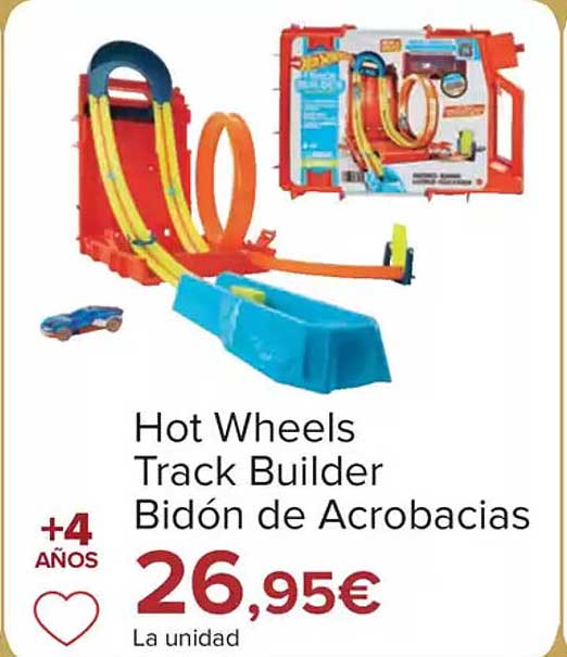 Hot Wheels Track Builder Bidón de Acrobacias