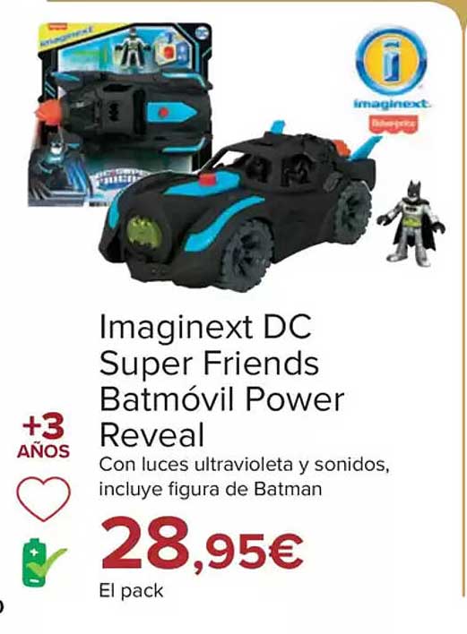 Imaginext DC Super Friends Batmóvil Power Reveal